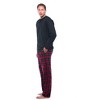#FollowMe Mens Thermal Henley Pajama Set with Polar Fleece Pants  Warm, Comfy Sleepwear - 2 of 3
