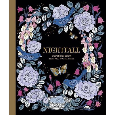 Nightfall Coloring Book - (Maria Trolle) (Hardcover)