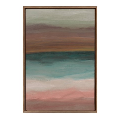 23" x 33" Sylvie Peace Framed Wall Canvas by Oris Eddu - Kate & Laurel All Things Decor - image 1 of 4