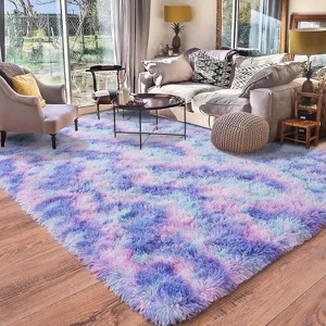 LOVEVOOK Rugs for Living Room, Fluffy Area Rugs for Bedroom, Soft Carpet Shag Kids Room Rug, Non-Slip Rugs Indoor - 1 of 4