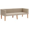 vidaXL Garden Sofa Beige, Anthracite - 4 of 4