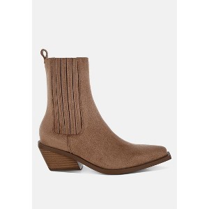 Lording High Ankle Microfiber Chelsea Boots Women - 1 of 4