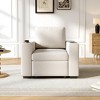 Pull-out Sofa Bed Loveseat Couch Chaise Lounge Sleeper Sofa Bed 2-seater Sofa Chair with Cup Holders & USB Ports - ModernLuxe - 2 of 4
