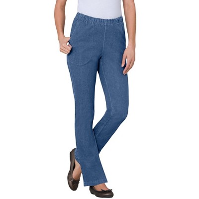 Woman Within Plus Size Tall Bootcut Fineline Denim Jean
