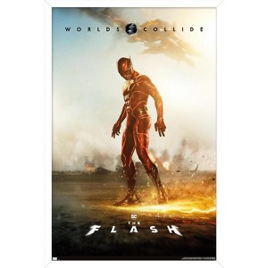 Trends International DC Comics Movie The Flash - The Flash Profile One Sheet Framed Wall Poster Prints - 1 of 4