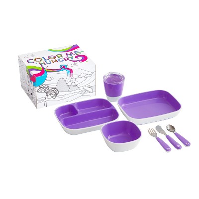 Munchkin Color Me Hungry Splash Dining Set - Purple