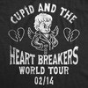 Womens Funny T Shirts Cupid And The Heart Breakers Sarcastic Valentines Day Graphic Novelty Tee For Ladies - Crazy Dog Women's T Shirt - 2 of 4
