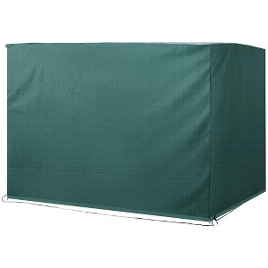 Resenkos Patio Furniture Covers,Outdoor Swing Cover,3-Seater Patio Swing Cover, Outdoor Garden Protection Hammock Cover Waterproof, Dark Green - 1 of 4