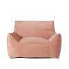 NicBex Velvet Bean Bag Chair with Armrest for Living Room,Dining Room,Bedroom,Hallway,Filled with Shredded and Memory Foam - 2 of 4