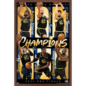 Trends International NBA Golden State Warriors - 2022 Champions Framed Wall Poster Prints - 1 of 4
