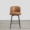 Spruce&Spring Counter Height Swivel Barstool with Metal Legs Set - 2 of 4
