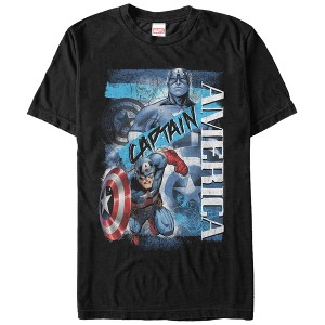 Men's Marvel Captain America Collage T-Shirt - 1 of 4