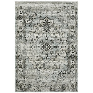Oriental Weavers Gemini 020Z2 Grey/ Blue Indoor Area Rug - 3'10" x 5'5" - 1 of 4