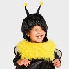 Infant and Toddler Bumble Bee Halloween Costume Pullover - Hyde and EEK! Boutique™ Black/Yellow - 3 of 3