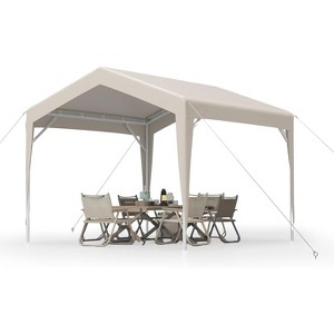 7 x 7 ft Commercial Canopy Tent, Outdoor Canopy with Waterproof Oxford Fabric, Sun Shelter for Party, Camping, Market, Wedding, BBQ, Outdoor Event - 1 of 4