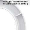 WhizmaxToilet Seat, Slow Soft Close Magnets Down Lock Quick Release, Quick Top Mount Toilet Seat White - image 3 of 4