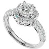 Pompeii3 1 1/2Ct Diamond & Moissanite Accent Engagement Ring in 10k Gold - 3 of 4