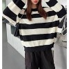 ITAFIT Black and White Striped Knit Sweater - 2 of 4