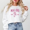Simply Sage Market Women's Graphic Sweatshirt Embroidered Malibu Surf Club - 2 of 3