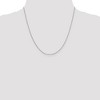 Black Bow Jewelry .90mm, 10 Karat White Gold, Round Snake Chain - 20 inch - 2 of 4