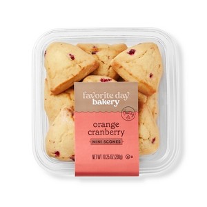 Mini Orange Cranberry Scones - 10.25oz - Favorite Day™ - 1 of 3