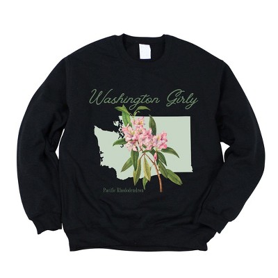Simply Sage Market Women's Graphic Sweatshirt Washington Girly Flower