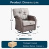 Gymojoy 4 Pieces Swivel Chair with Soft Cushion - 2 of 4