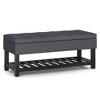 44" Essex Storage Ottoman Benches with Open Bottom - WyndenHall - 3 of 4