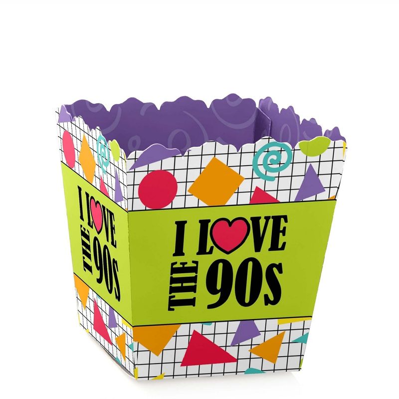 Big Dot of Happiness 90's Throwback - Party Mini Favor Boxes - 1990s Party Treat Candy Boxes - Set of 12, 1 of 6