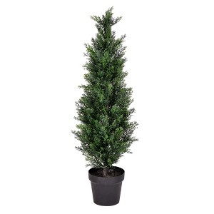 Vickerman Artificial Cedar Tree In Pot UV - 1 of 4