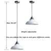 Claxy White Pendant Light Fixture Dome Kitchen Islands Hanging Light - 2 of 4