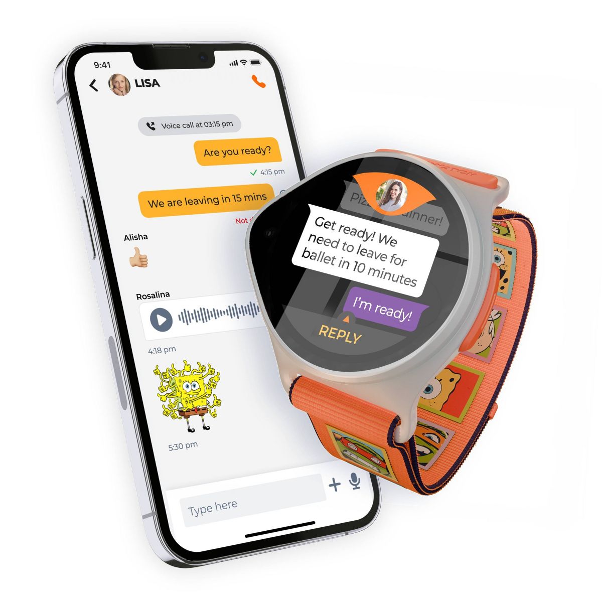 NickWatch Smartwatch for Kids with GPS and Safety Features, Requires NickWatch Data Plan - thumbnail 3