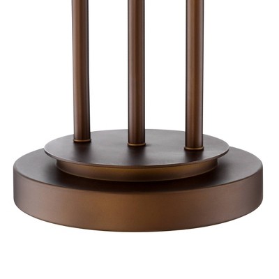 Bronze 29" Rustic Modern Table Lamp with Woven Shade