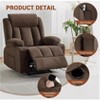 TackView Massage Rocker Recliner Sofa with Heat & Vibration – Ergonomic Rocking Sofa with 2 Side Pockets & 2 Cup Holders - 4 of 4