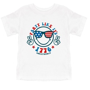 The Juniper Shop SmileyWorld Party Like It's 1776 Toddler Short Sleeve Tee - 1 of 4