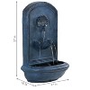Sunnydaze 27"H Electric Polystone Seaside Outdoor Wall-Mount Water Fountain - 3 of 4
