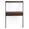 36" Darren Solid Wood Desk Warm Walnut - WyndenHall: Compact, Space-Saving Design with Storage - 4 of 4