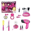 Insten 18 Piece Kids Beauty Salon Play Set, Pretend Hair Styling Toys, Pink - image 2 of 2