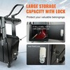 Vevor 2 Tier Welding Cart with Anti Theft Lockable Storage Cabinet and Swivel Wheels for Automotive and Plasma Cutting Equipment, Black - 3 of 4