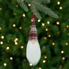 Northlight 9" LED Lighted Red Plaid Gnome Christmas Ornament - 2 of 4