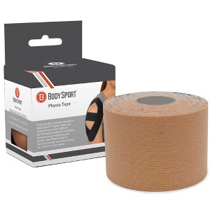 BodySport Physio Tape – Kinesiology Tape for Sore Muscles – 2" x 5.5 Yd. – Natural Color - 1 of 4