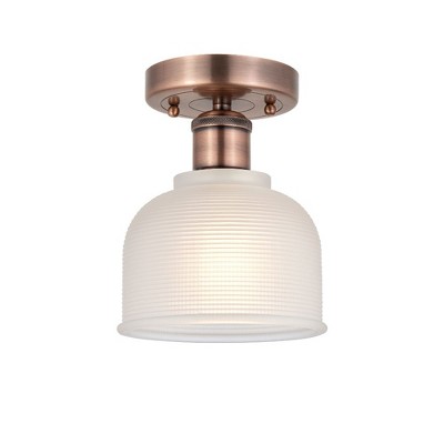 Dayton - 1 Light Semi-Flush Mount In Industrial Style-9.25 Inches Tall and 5.5 Inches Wide