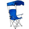 Racxily Foldable Beach Canopy Chair Sun Protection Camping Lawn Canopy Chair 330LBS Load Folding Seat - 2 of 4