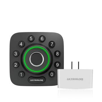 ULTRALOQ U-Bolt Pro 6-in-1 Bluetooth Enabled Fingerprint and Keypad Smart Deadbolt Door Lock with Wi-Fi Bridge