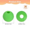 Unique Bargains Round Loose Rubber Beads Craft Smooth Ball Small Hole for DIY Crafts 50 Pcs - 3 of 4