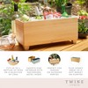 Twine Ice Bucket Wood and Galvanized Metal Tub - Wooden Wine Bucket And Beer Chiller - Holds 4 Wine Bottles or 5.4 Gallons Set of 1, Brown - 2 of 4