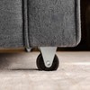 Kumasinova Retractable 3 Seater Sofa,Corduroy Couch with Side Pockets,Wheels,Couches for Living Room,Apartment,Office - 4 of 4