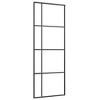 VidaXL Sliding Door ESG Glass and Aluminum 29.9"x80.7" Black - 2 of 4