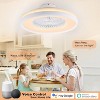 HUMHOLD 24 Inch Smart Ceiling Fan with Lights and Remote/APP Control - 2 of 4