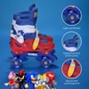 Sonic the Hedgehog 2in1 Kids Roller Skates, Transform from Quads to Inlines Skates, Durable Hardshell Boot, LED Wheels ABEC-7 Carbon Steel Bearings - 2 of 4